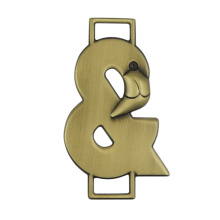 Two-Hole Birds Shaped Metal Hang Logo